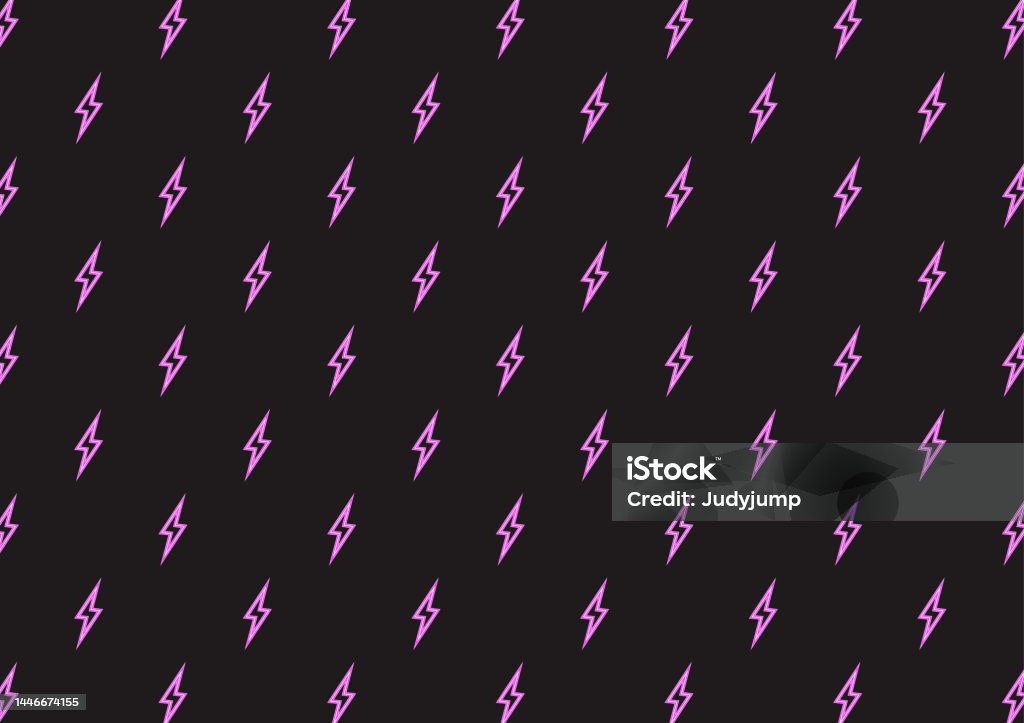 Pink Thunder Pattern Bolt Pattern Vector Thunder Pattern Wallpaper Free Space For Text ...