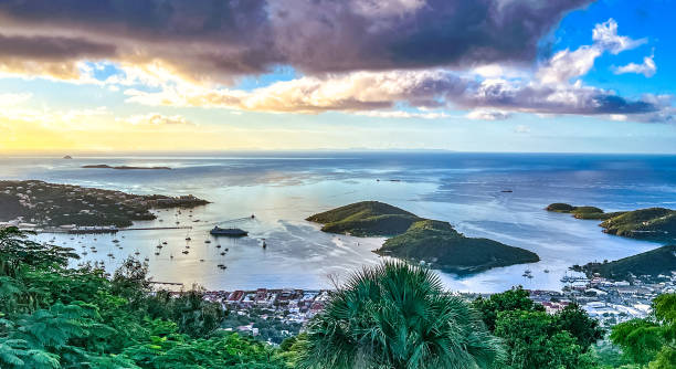Overlooking Charlotte Amalie towards St. Croix from St. Thomas.