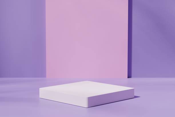 istock Scene with a podium for product presentation, 3d rendering 1446679056