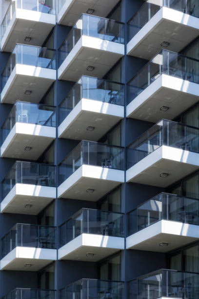istock Balconies in modern apartment building 1446679162