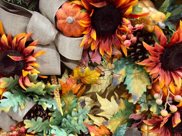 istock Autumnal floral background 1446680415