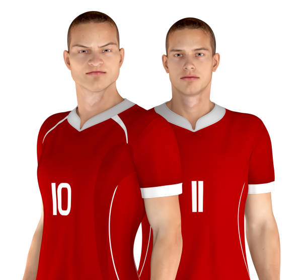 istock 3D illustrations of soccer players from different teams 1446695352