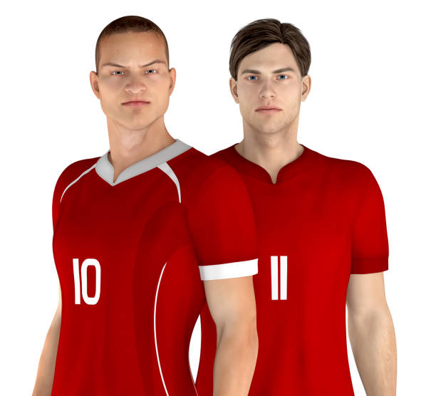 istock 3D illustrations of soccer players from different teams 1446695451