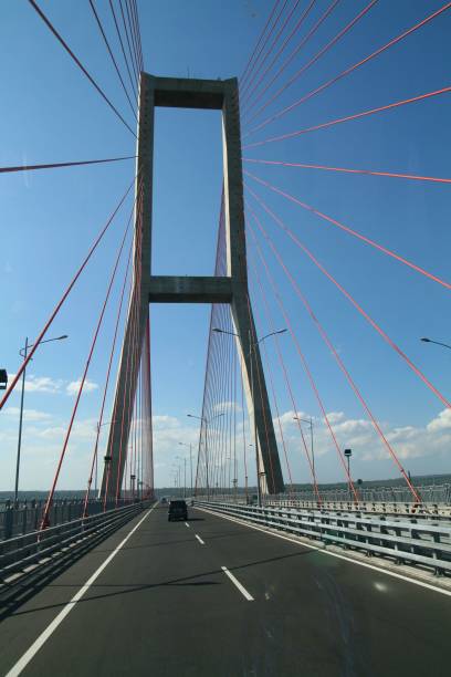 istock Beautiful view of the Suramadu Bridge in East Java, Indonesia 1446696903