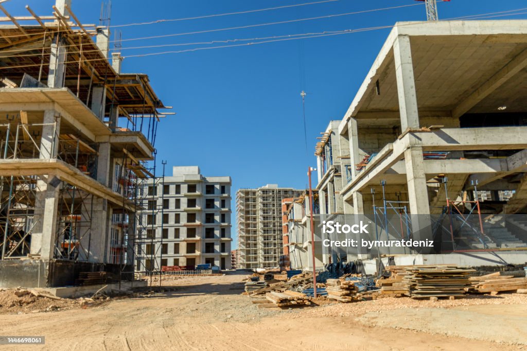 Development In Construction Examples Construction Site And Development Stock Photo - Download Image Now ...