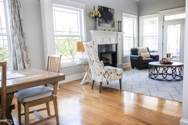 istock A light and bright open concept living room den with vaulted ceilings in a new construction house 1446698615