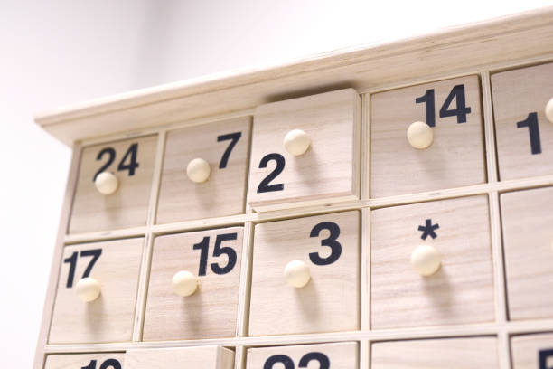 istock Wooden Advent Calendar 1446703656