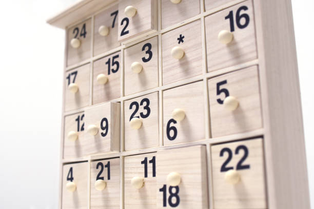 istock Wooden Advent Calendar 1446703760