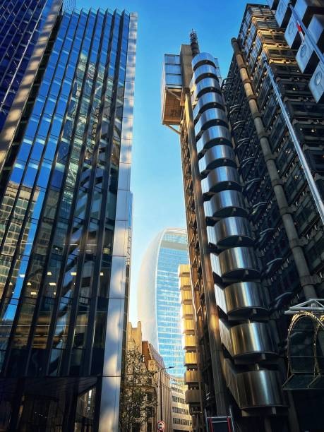 istock Futuristic architecture in London financial district 1446704366