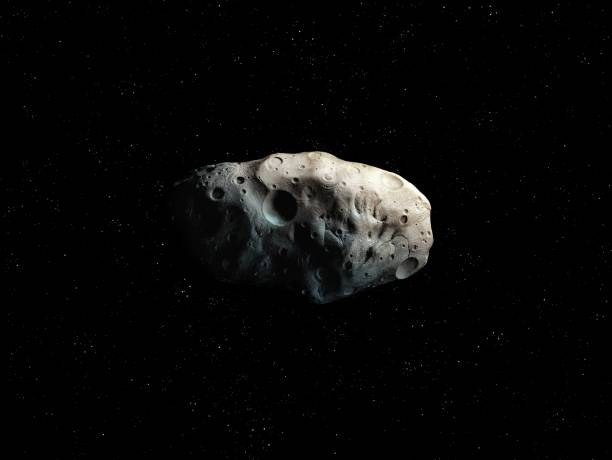 istock A large asteroid with craters near the Earth's orbit. 1446708084