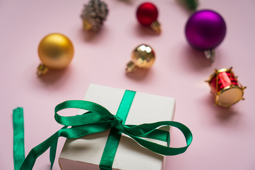 Christmas Holiday Balls isolated on a white background