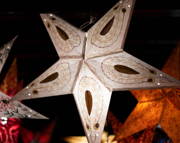 istock Pentagram lights for Christmas decorations. 1446711843