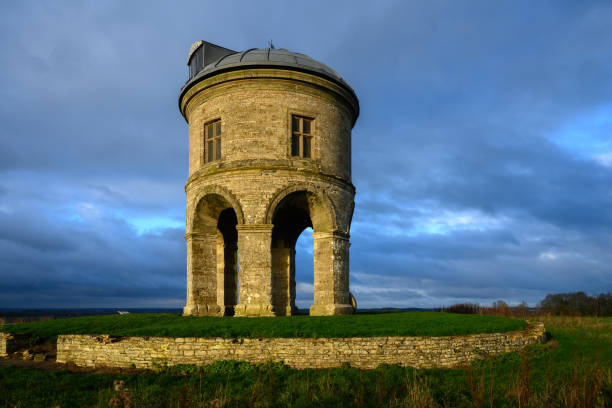 Warm evening light at Historic Chesterton Windmill in Warwickshire