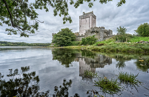 Doe castle at Sheephaven Bay, County Donegal,Republic of Ireland