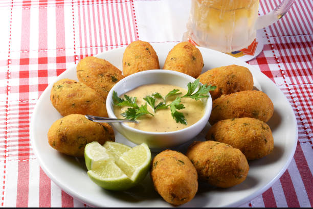 istock fried dumpling, cod dumpling, fish meat, local focussalted cod fritters, bacalao bunuelos 1446718523