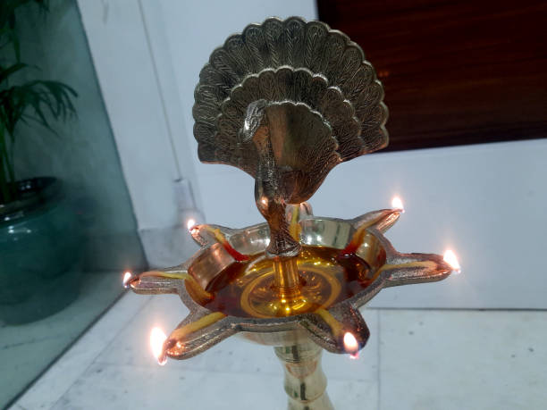 istock Golden samai oil lamp 1446718664