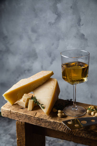 istock Parmesan cheese on a dark background close-up 1446718702