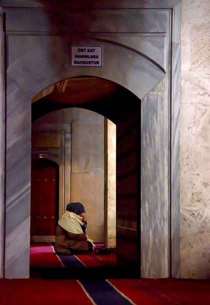 Ankara, Turkey - November 27, 2022: Kocatepe mosque in the midday. Every day local people and tourists are visiting the mosque and praying. The Kocatepe Mosque is the largest mosque in Ankara, the capital of Turkey. It was built between 1967 and 1987 in the Kocatepe quarter in Kızılay, and its size and prominent situation have made it a landmark that can be seen from almost anywhere in central Ankara.