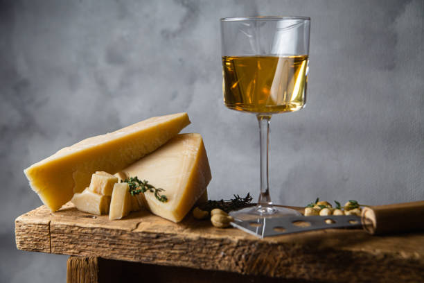 istock Parmesan cheese on a dark background close-up 1446718726