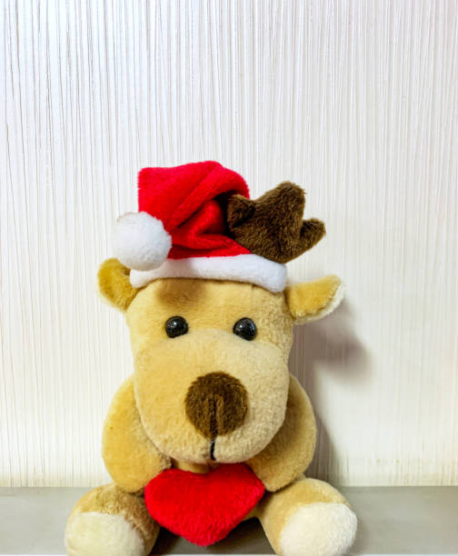 istock Christmas decoration doll isolated white. For background, christmas greeting card. 1446723091
