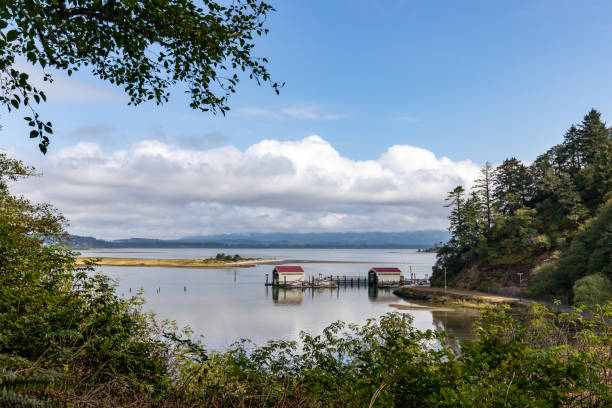 istock Boat Houses at Baker Bay 1446730351