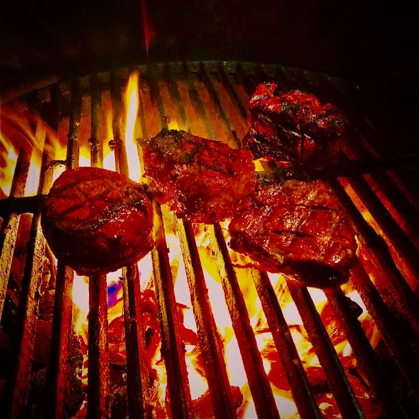 istock Filet Mignon Steaks Grilled Over an Open Fire 1446731261
