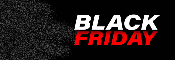 Black friday sign with dotted halftone background. Black friday sign with dotted halftone background banner. Vector illustration. black friday stock illustrations