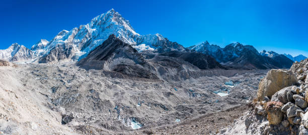 istock Khumbu Glacier Everest Base Camp Nuptse Himalaya mountain peaks panorama Nepal 1446736664