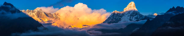 istock Everest Ama Dablam sunset above clouds Himalaya mountain panorama Nepal 1446737100