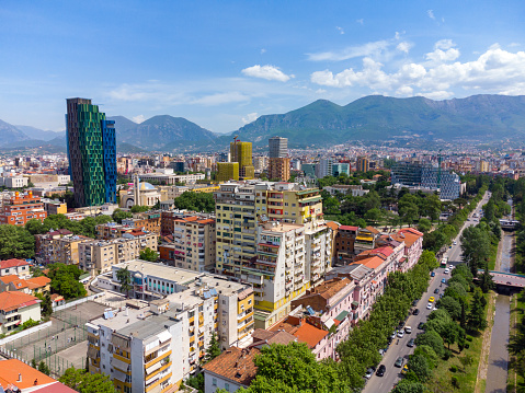 Tirana from drone