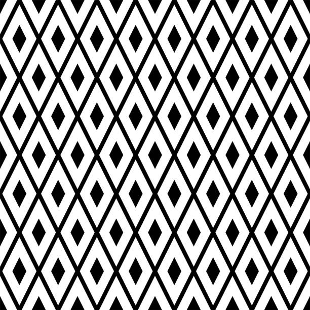 ромб бесшовный рисунок. простой векторный геометрический фон. - mosaic modern art triangle tile stock illustrations