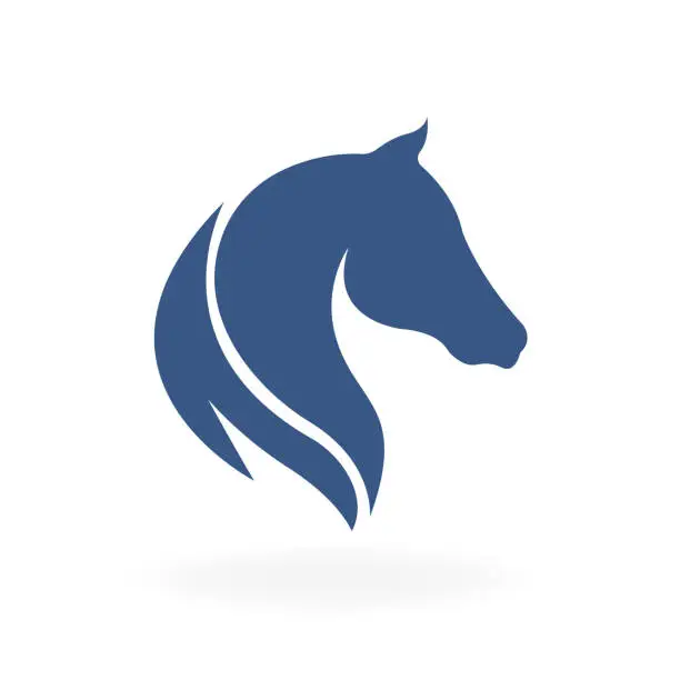 Vector illustration of Horse on a white background. Vector illustration