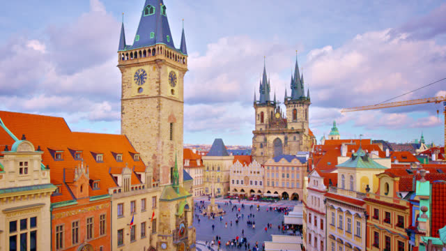 Czech Republic, Prague, Old Town Hall, Church of Our Lady before Týn