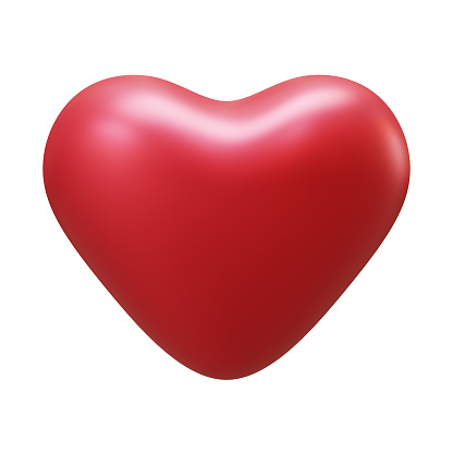 Valentine Heart 3D Render Illustration Element