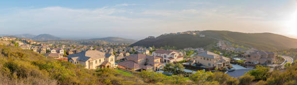 istock Suburban residences on a mountain from the view at Double Peak Park 1446774744