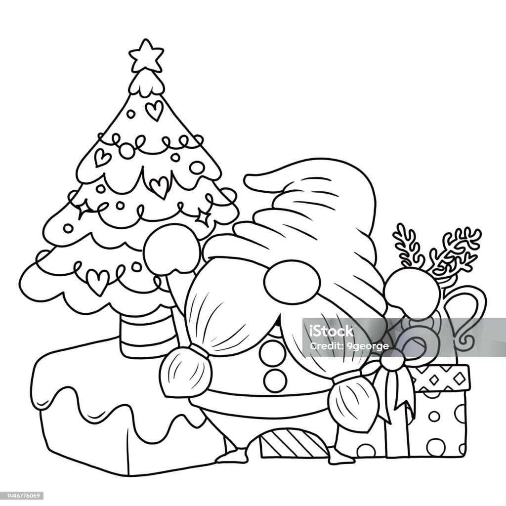 Vetores de Desenho De Feliz Natal Papai Noel De Natal Isolado Para Colorir  Para Crianças e mais imagens de Colorindo - iStock