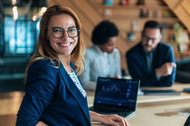 istock Portrait of crypto trader at the office 1446777342