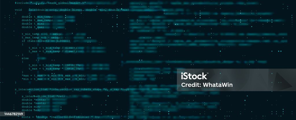 Programming Console With Dark Background Coding Vector Illustration ...