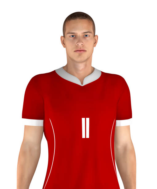 3D illustrations of soccer players from different teams