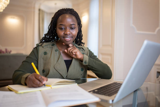 istock Woman working from home 1446786382