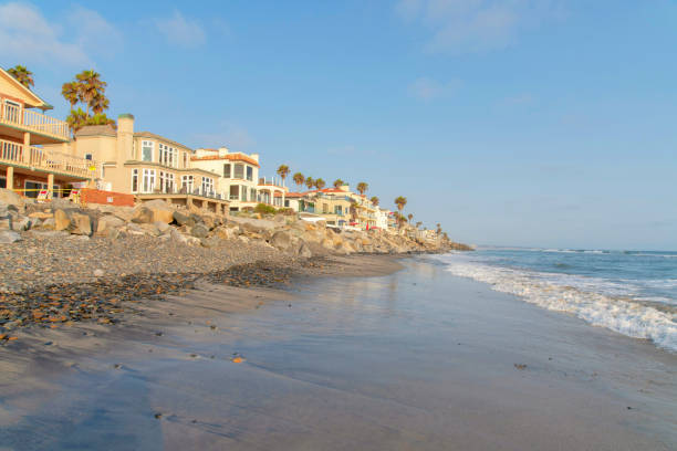 istock Huge buildings with beach waterfront in Oceanside, California 1446799962