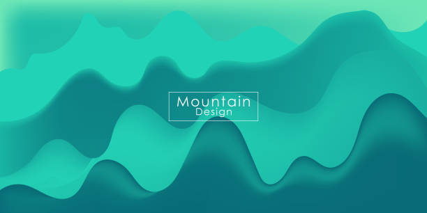 istock Landscape with green mountains. Mountainous terrain. Abstract nature background 1446804862