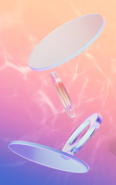 istock Abstract curves and geometric figure, 3d rendering. 1446807951