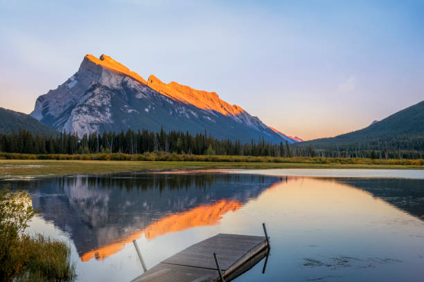 istock Vermilion Lakes at Sunset 1446811219