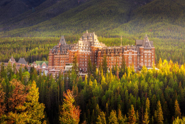 istock Iconic Hotel in Banff National Park 1446811301