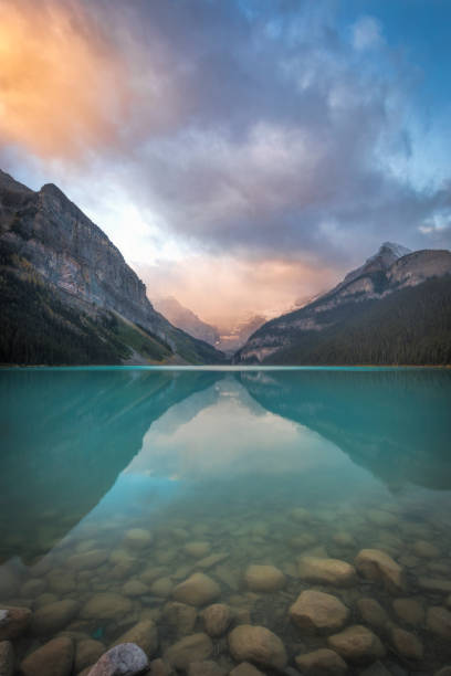 istock Dusk over Lake Louise 1446811501