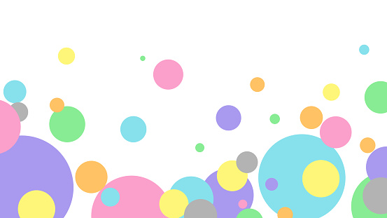 Overlapping dots pattern color background.