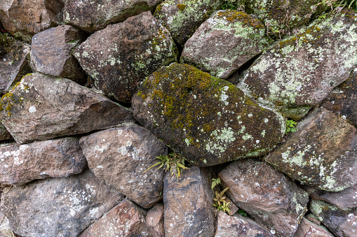 Textured background of stone wall