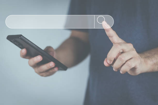 istock The concept of using technology to search for information, a man's hand is using a smartphone to search for information on social media via the Internet online. 1446823246