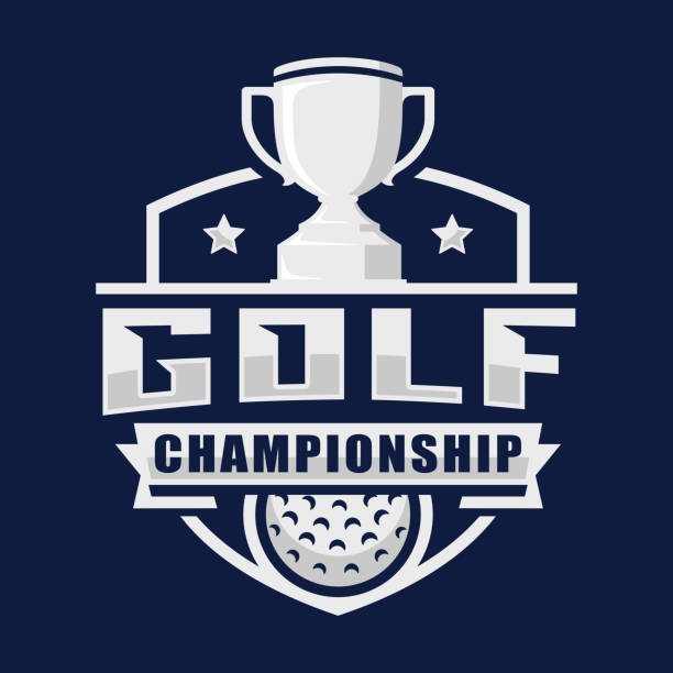 Golf championship logo design vector